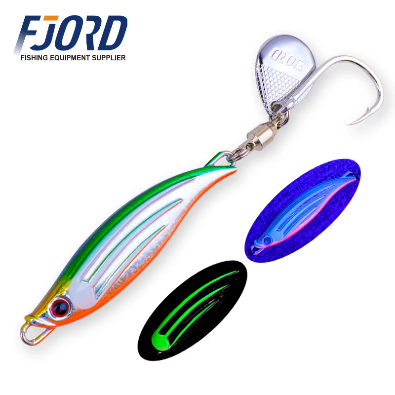 FJORD 40g 60g Metal Fishing Jig Tail Spinner Lure Spinning Sea Spoon Pike Bass New Arrivals 2025 Artificial Baits Fishing Tackle