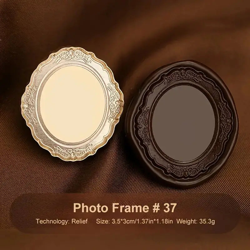 new arrivals 3D Photo Frame Wax Seal Stamps Fine Embossed Stamp Brass Head for Greeting Cards Gift Notebooks and Envelopes