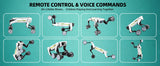 Electric RC Intelligent Robot Dog With Clip & Shoot Multifunction RC Mechanical Dog Voice Programmable Moves Bionic Smart Robot