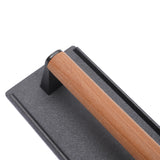 Kitchen Heavy Cast Flat Iron Steak Weight/Bacon Press with Wooden Handle Heavy-Weight Grill Press Commercial Grade Burger