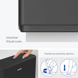 AIKE Professional Paper Towel Holder Wall Mount Punch Free Tissue Dispenser with Smart Lock Paper Box for Toilet Bedroom Kitchen