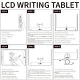 8.5/10/12 Inch LCD Writing Tablet Digital Drawing Tablet Handwriting Pads Portable Electronic Doodle Board for Kids