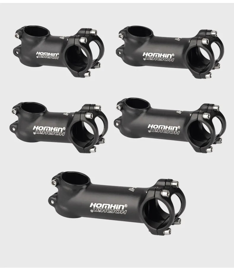 Homehin Adjustable Bicycle Handlebar Stem Ultralight 7/17 Degrees Bike Stems 31.8*45-120mm Positive Negative Vertical Handle