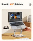 ORICO Foldable Laptop Stand Aluminum Alloy 360 Adjustable Notebook Stand Up to 17 inch Laptop Folding Desktop Support Holder