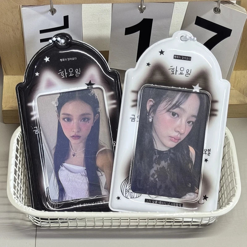 Idol Photocard Holder Photo Album pc holder kpop Protector Sleeves Keychain for Bag Poka Supplies Photo Decoration Cardholder