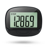 Clip-On Pedometer Electronic Pedometer Large Screen Simple Step Tracker Multifunctional for Adults Seniors Dog