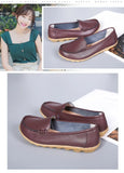 Women Flats Ballet Shoes Woman Cut Out Leather Breathable Moccasins Women Boat Shoes Ballerina Ladies Casual Shoes