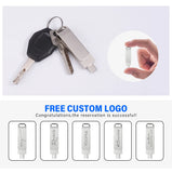 JASTER Metal USB TYPE-C 2 IN 1 Pen Drives 16GB silvery Flash Drive 64GB Commercial Affairs Gifts Memory Stick 4GB 8GB 32G U Disk
