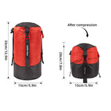 Lightweight Compression Stuff Sack 1-2L Waterproof Polyester Compression Bag Storage Bag for Camping Hiking Backpacking