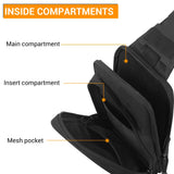 Concealed Carry Bag Tactical Crossbody Sling Backpack Shoulder Gun Holster Bag Chest Pack EDC Pouch Pistol Holster Bag Hunting