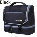 Foldable Toiletry Washbag with Hanging Hook Waterproof Women Bathroom Cosmetic Storage Bag Large Capacity Travel Men Makeup Case