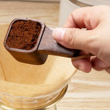 Coffee Spoons Coffee Measuring Scoop for Ground Beans Tea Sugar Delicate Wooden Handle Home Barista Accessories