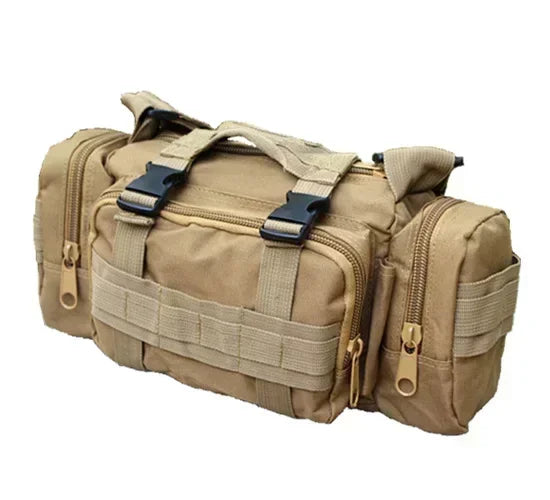 Outdoor Hiking Waist Bag 600D Waterproof Oxford Climbing Shoulder Bags Fishing Camping Hiking Pouch Chest Bag