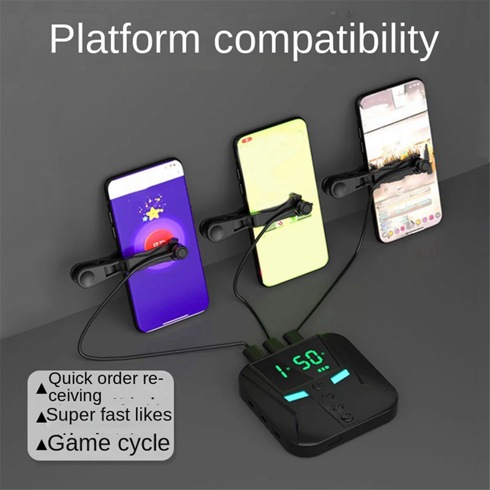 Mobile Phone Screen Clicker Device Live Broadcast Fast Praise Automatic Loop Connecting Device Point Device Universal A