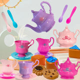 Tea Set For Little Girls, Tea Party Set, Tea Set For Toddlers Including Kettle, Cookies, Kids Play Food, Tea Party Accessories T