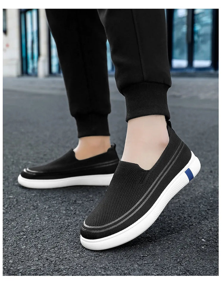 Men's Spring New Knitted Breathable Single Shoes, Dad's Shoes, Men's Casual Shoes, Comfortable Men's Shoes  sneakers