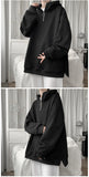Turtleneck Hoodie Zipper Pullovers Streetwear Hip Hop Hooded Sweatshirt Men Clothing Korean Couples Harajuku Coat