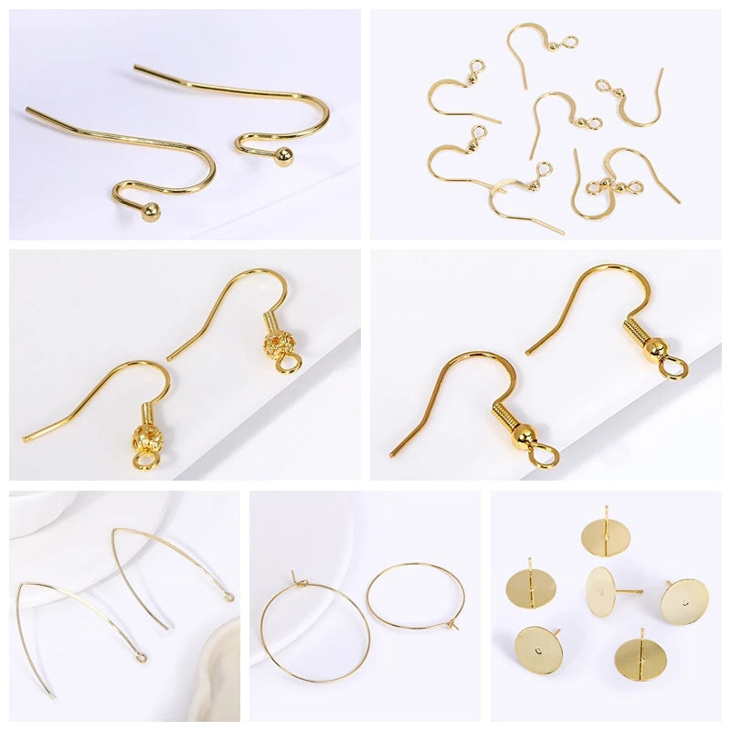 18k Gold Plated Spacer Beads For Bracelet Making,Separators For Beads,Jewelry Fittings,DIY Jewellery Making Supplies Wholesale