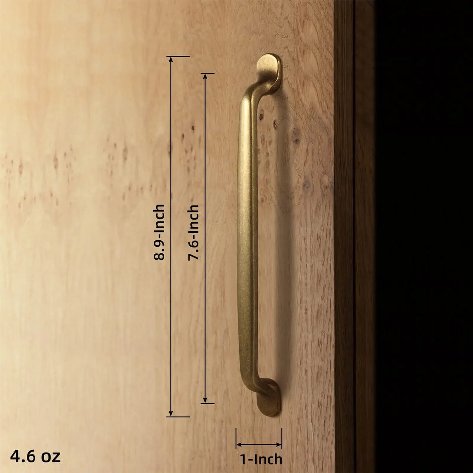 Antique Brass Cabinet Knobs Drawer Handles Zinc Alloy Pulls Mid-Century Modern Hardware for Kitchen and Bathroom Cupboard