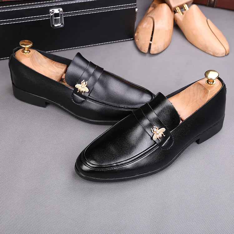 Mens Dress Shoes Formal Leather Shoe Fashion italy shoes Handmade Wedding Party Shoes Men Loafers Oxford Shoes