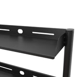 Clamp on Desk Shelf Black Desk Organizer Strong Load Bearing for Sundries Gaming Devices Office