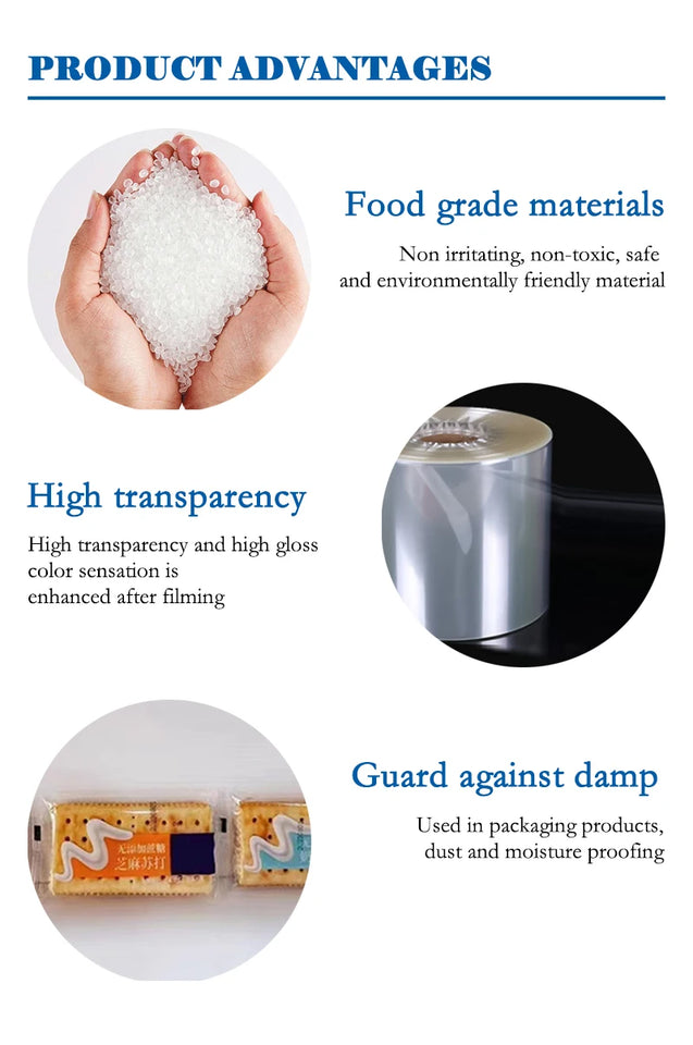 16cm high transparent composite film plastic film BOPP+CPP fully automatic packaging machine packaging roll film