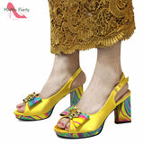 2024 INS Hot Sale New Arrivals Red Color Italian Design Shoes Matching Bag Set Super High Heels Pumps for Garden Party