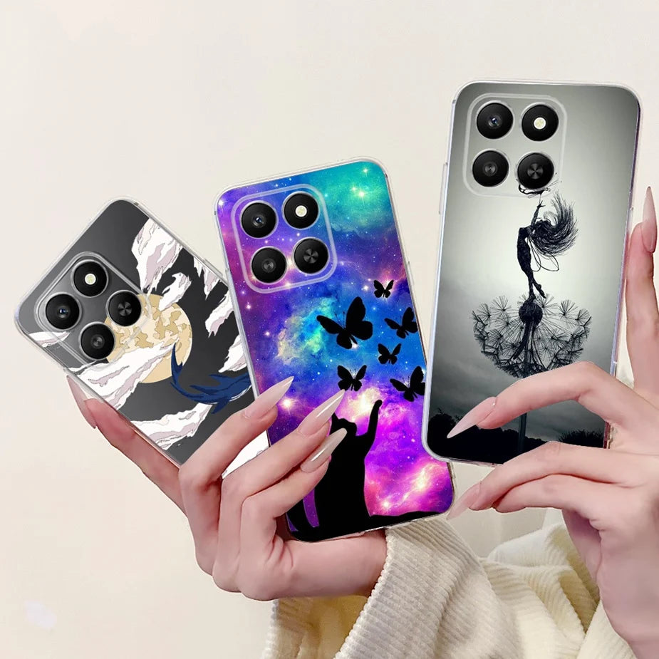 For Honor 400 Smart 5G Case LGN-NX1 Cute Cartoon Painted Cover Soft Slim Phone Case For Honor X7d HonorX7d Honor400 Smart Fundas