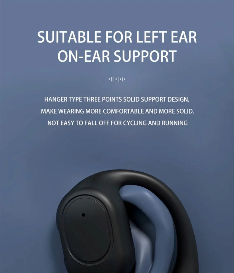 Wireless Headphones Bluetooth Headset With Microphone Bone Conduction Handsfree Noise Canceling Earphones For Driving Audifonos