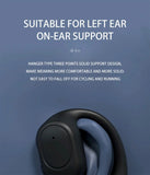 Wireless Headphones Bluetooth Headset With Microphone Bone Conduction Handsfree Noise Canceling Earphones For Driving Audifonos