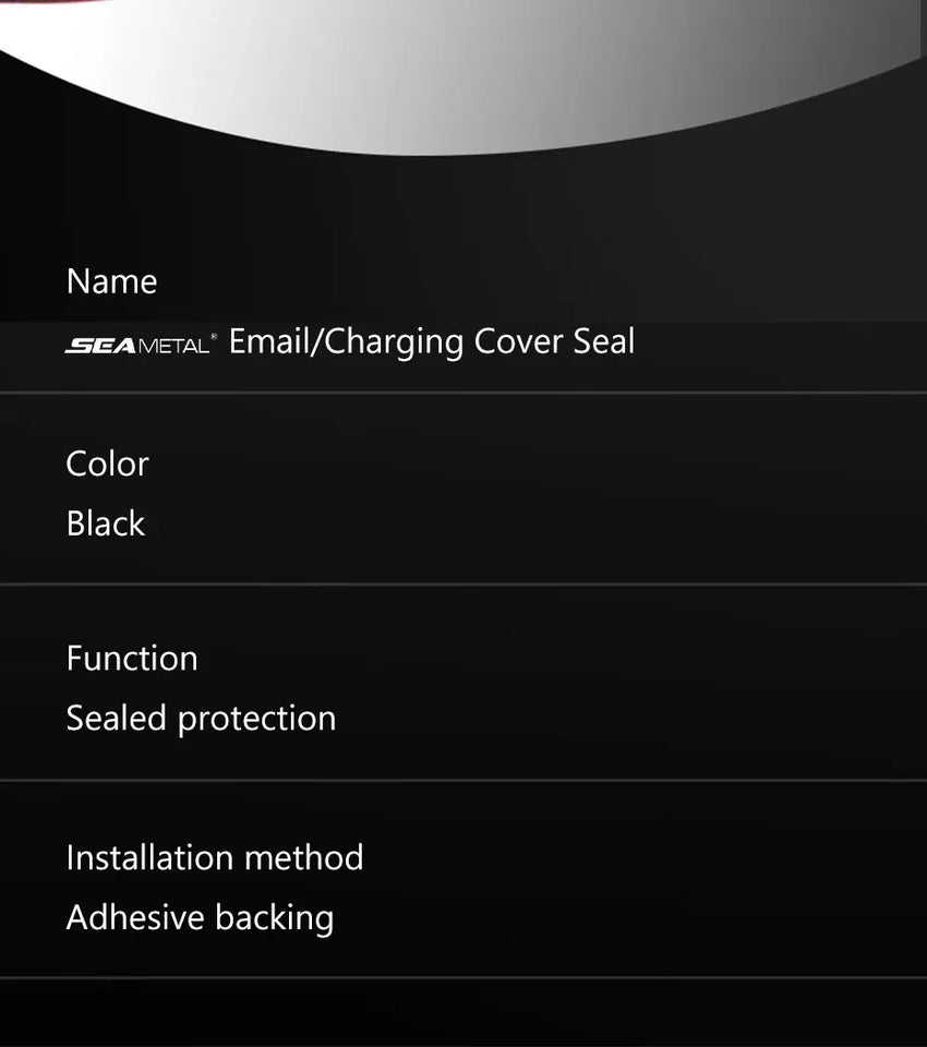 SEAMETAL Car Fuel Cap Seal Strip Waterproof Dust-Protection Gas Cap Rubber Sealing Gap Filler Self Adhesive Weather Stripping