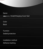 SEAMETAL Car Fuel Cap Seal Strip Waterproof Dust-Protection Gas Cap Rubber Sealing Gap Filler Self Adhesive Weather Stripping