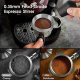Coffee Enthusiast Set, 5PC Espresso Kit with Distributor, Tamper Leveler, WDT Tool, and Dosing Funnel, Suitable for 51/53/58 mm