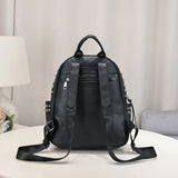 Jierotyx Goth Skull Embossed Backpack for Women Halloween Studded Decor Daypack Punk Style PU Leather Bag Fashion Rivet Travel