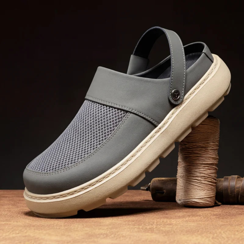 Summer Sandals Men's Outdoor Beach Anti-slip Breathable Slippers Men's Beach Comfortable Soft-soled Casual Men Shoes