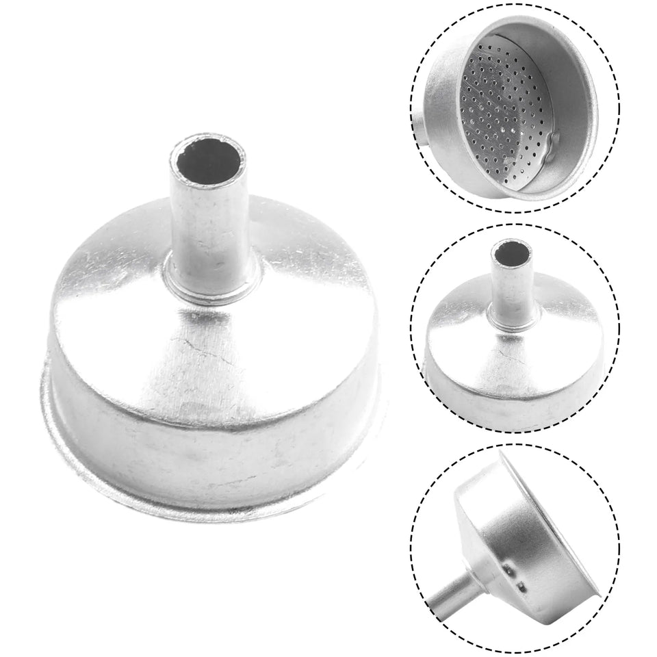 Aluminium Moka Funnel Filter Replacement For Espresso Coffee 1/2/3/6/9/12 Cups Suits Most Moka Percolators Coffee Tools