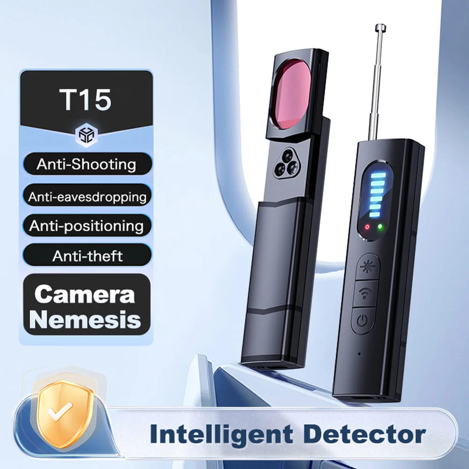Wireless Camera Detectors 5 Levels Adjustable Sensitivity GPS Detector 25H Working Time for Travel Hotel Car for Office Bathroom