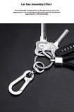 Mobile Phone Number Plate Woven Rope Car Key Anti-loss Phone DIY Pendant Men's and Women's 8-shaped Key Chain Key Chain