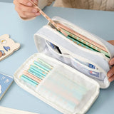 High Quality Nine Layer Pen Bag Large Capacity Multifunctional Pencil Case Dirt-proof Stationery Organizer Students