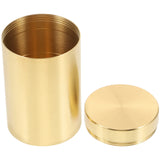 1Pcs Brass Tea Canister Waterproof Sealed Container for Storing Cereals Coffee Beans Dried Fruits Home Kitchen Storage Bottle