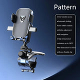 New Car Dashboard Phone Holder Gravity Crocodile Clip Automatic Locking Mirror Phone Stand Universal GPS Navigation Mount