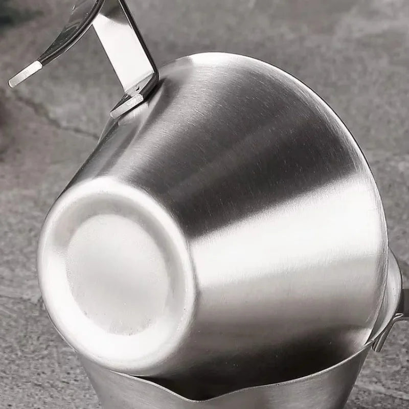 Espresso Extraction Cup 304 Stainless Steel with Scale Thickened Exquisite Ounce Coffee Cup Home Kitchen Cafe Accessories