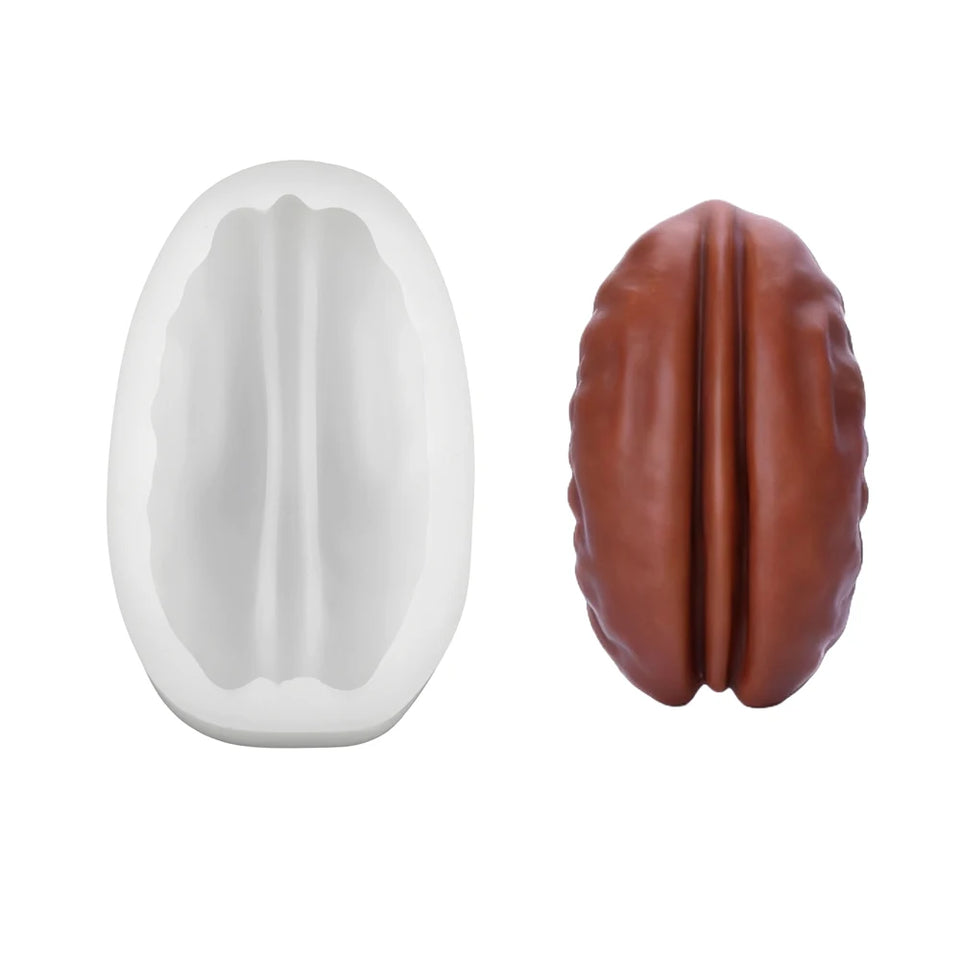 Large Size Peanut Pistachio Pecan Coffee Bean Mousse Cake Silicone Mold Chocolate Dessert Baking Mold Handmade Candle nut Mold