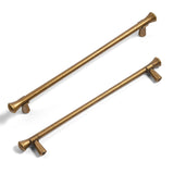 Goo-Ki Antique Brass Stainless Steel Cabinet Handles T Bar Knobs Modern Drawer Pulls for Kitchen Cabinet Hardware for Bedroom