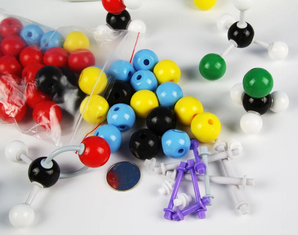 Large Set Complex Inorganic/Organic Molecular Model Set (810 Pieces)(338 Atoms & 470 Links & 2 Short link remover tools))