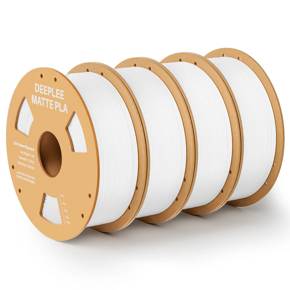 DEEPLEE Matte PLA Filament 1KG,1.75mm FDM 3D Printer Filament Dimensional Accuracy +/- 0.02mm, 1kg Carboard Spool (2.2lbs)