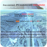 1200W/1000W/750W GS Hybrid Micro Inverter for Solar Pane & 36V/48V Battery Grid-Tie with Zero Export 180-265V AC | WiFi, IP65
