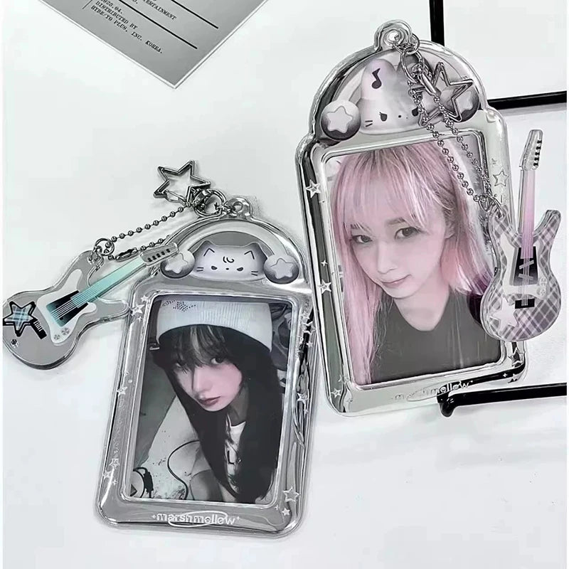 Idol Photocard Holder Photo Album pc holder kpop Protector Sleeves Keychain for Bag Poka Supplies Photo Decoration Cardholder