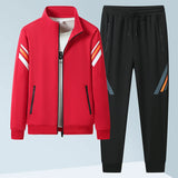 Spring Autumn Casual Men's Sports Suit Jacket Trousers Two-piece Set Sweatshirt Men's Tracksuit