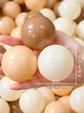 5.5CM 50/100pcs Soft Ball Pit Ball Crush Proof Plastic Balls With Reusable Net Bag for Kids Coffee Beige Cream Brown Mix Colours